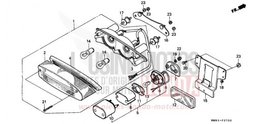 FEU ARRIERE VT1100CJ de 1988
